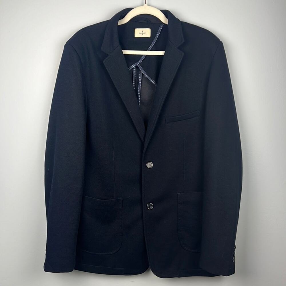 Civil Society men’s navy blue XL button front jacket